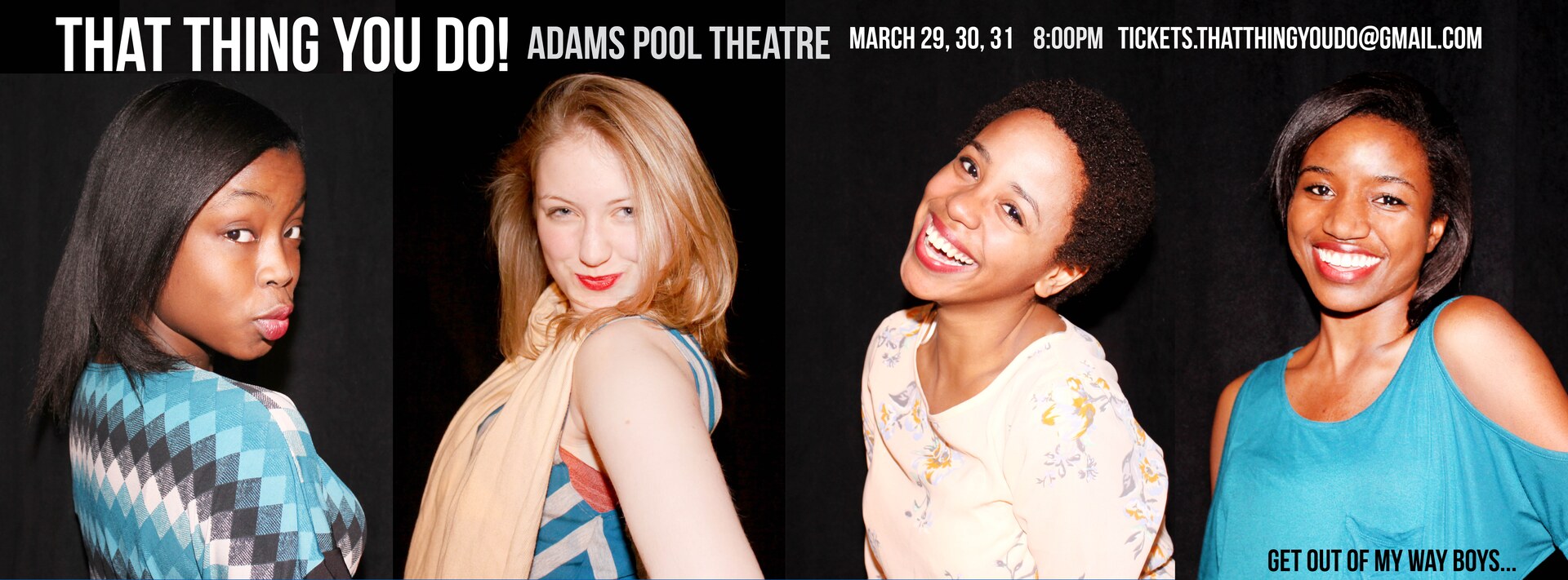 That Thing You Do cast poster with four female cast portraits.
