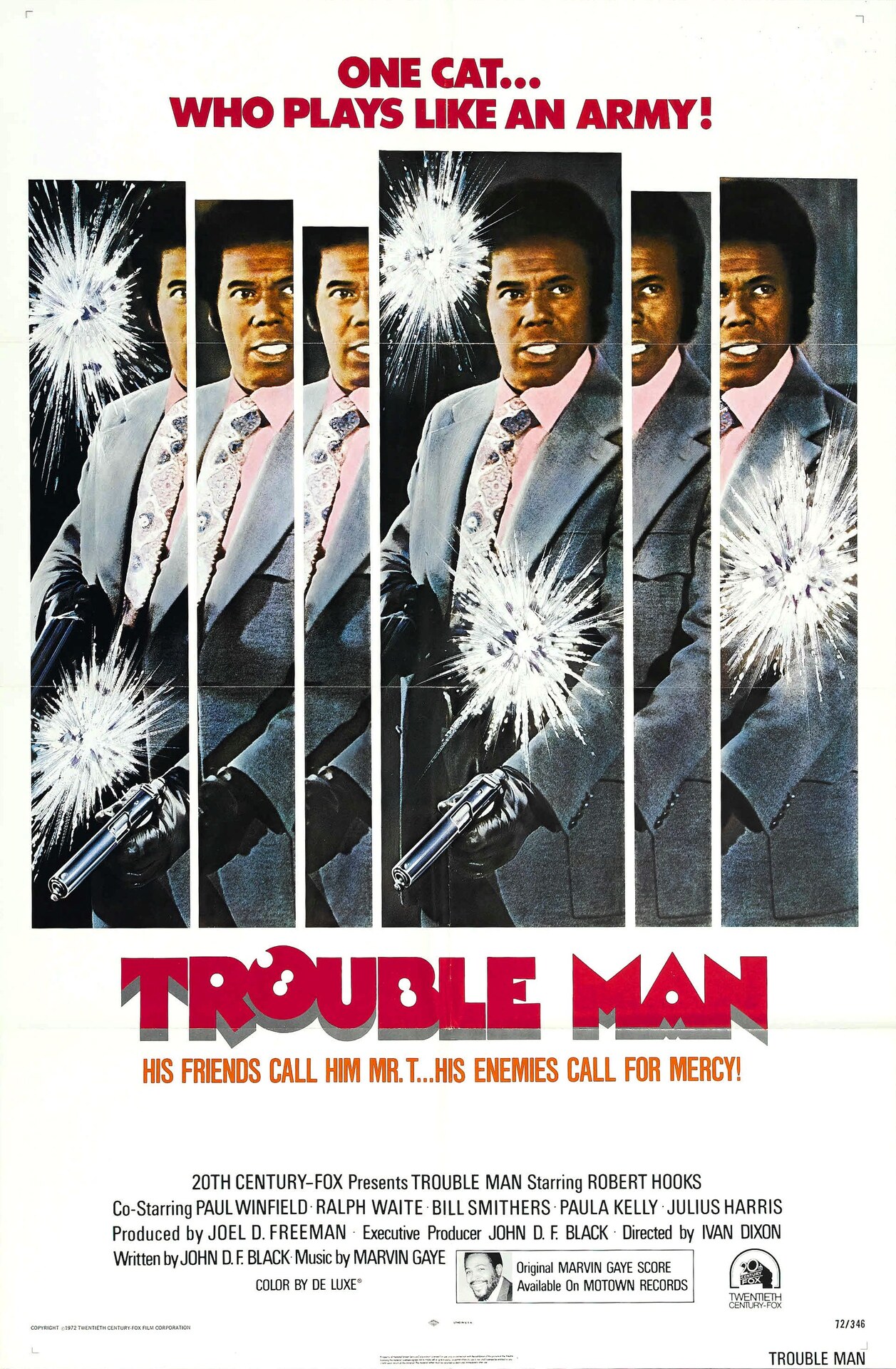Vintage Trouble Man film poster featuring Robert Hooks.